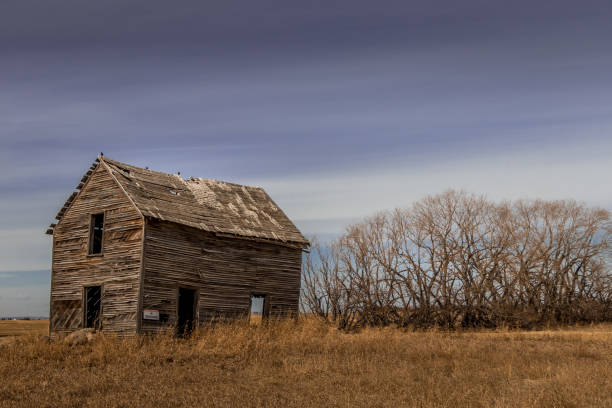 istock Run down farm buildings Indus Alberta Canada 1435382612