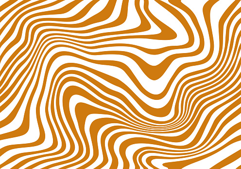 Vector Seamless Pattern with Flowing Salted Caramel. Abstract Sweet Texture. Creative Illustration of Food for Packaging Design and Advertisement.