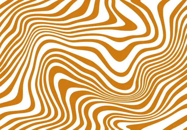 Vector illustration of Vector Seamless Pattern with Flowing Salted Caramel. Abstract Sweet Texture. Creative Illustration of Food for Packaging Design and Advertisement
