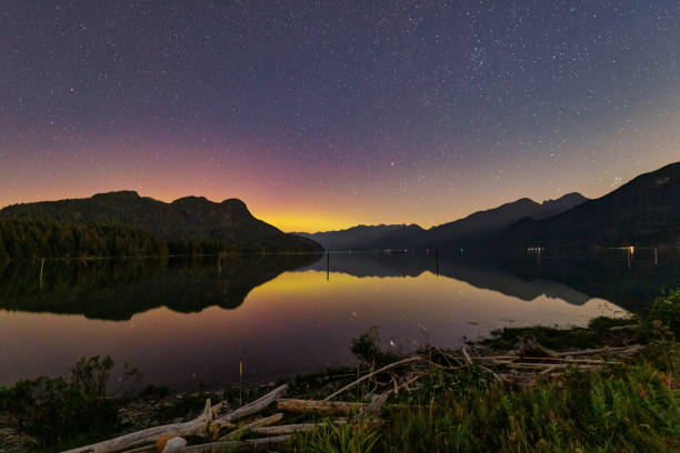 istock Aurora reflected in Pitt Lake, BC, Canada 1435403626