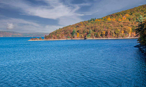 istock autumn  day by the waters edge at quabbin reservior 1435409467