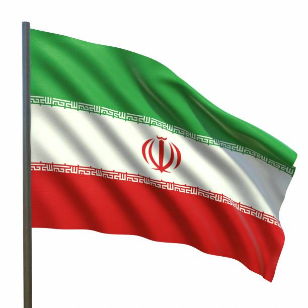 istock flag of iran on a white background 3d-rendering 1435417745