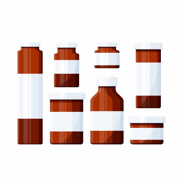 illustrazioni stock, clip art, cartoni animati e icone di tendenza di bottiglie di medicina - omega 3 white background medicine cod liver oil
