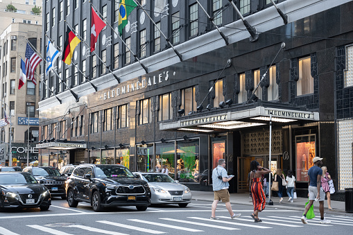 New York, NY, USA - June 4, 2022: Bloomingdale's on Lexington Avenue.