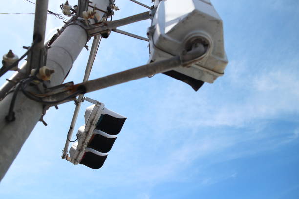 istock Scenery of a traffic light looking up 1435440153
