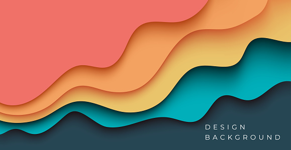 Papercut Soft Multi Layers Soft Colorful Texture 3d Papercut Layers In Gradient ...