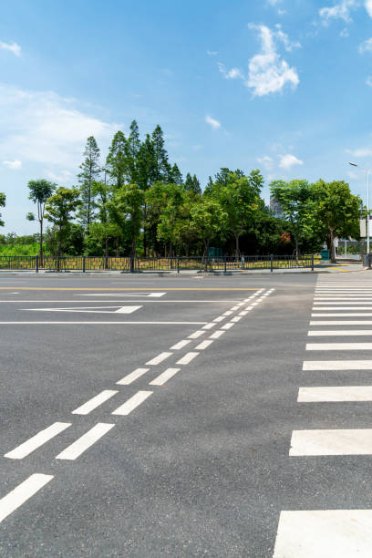 istock Zebra crossing on outdoor road 1435449677