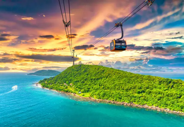 Photo of View of longest cable car ride in the world, Phu Quoc island, Vietnam,