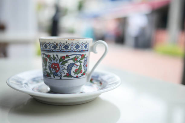 istock a cup of turkish coffee on table outdoor 1435463356