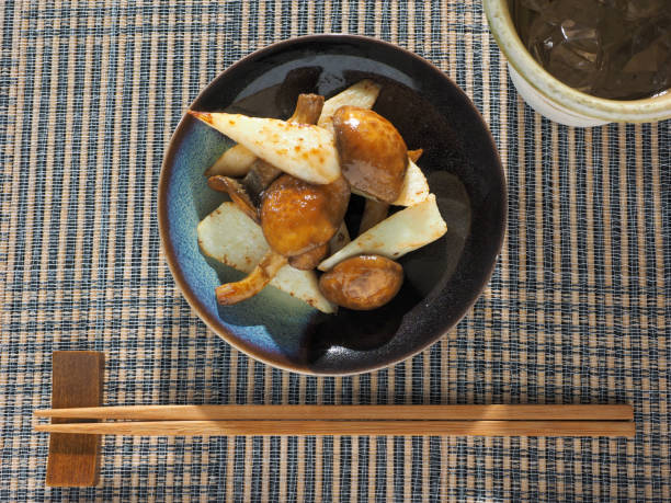 istock Appetizer of burdock and shiitake mushroom 1435465882