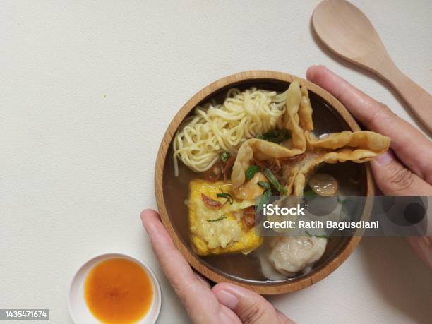 Poor Bakwan On A Bowl Stock Photo - Download Image Now - Asia, Bowl, Cart