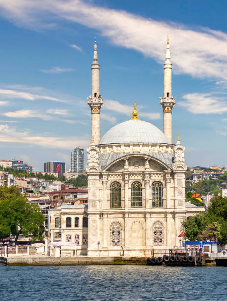 istock View from Bosphorus Strait overlooking Ortakoy Mosque, or Ortakoy Camii, suited at Ortakoy pier square, Istanbul, Turkey 1435482985