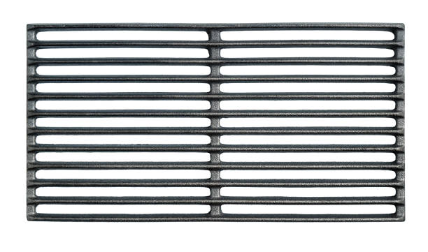 istock Iron grill grid or BBQ grate isolated 1435490685
