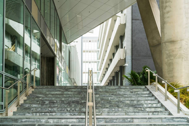 istock Building entrance, stairway. 1435491188