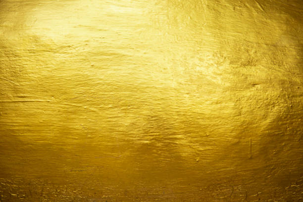istock Golden texture peeling swelling abstract background. 1435492597
