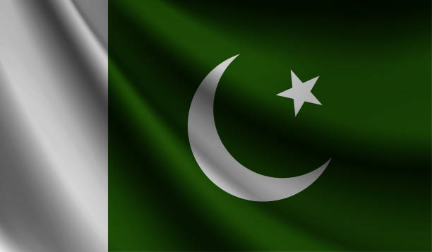 istock Pakistan flag waving. Background for patriotic and national design. Vector illustration 1435499769