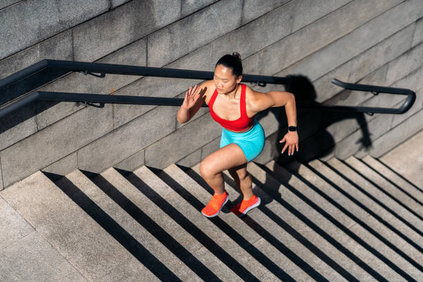 istock Active Chinese Woman Running 1435500247