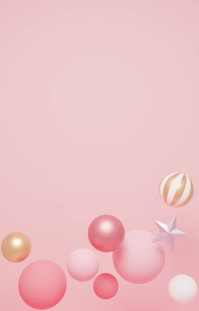 istock 3d image of cute ornaments in pastel colors 1435511517