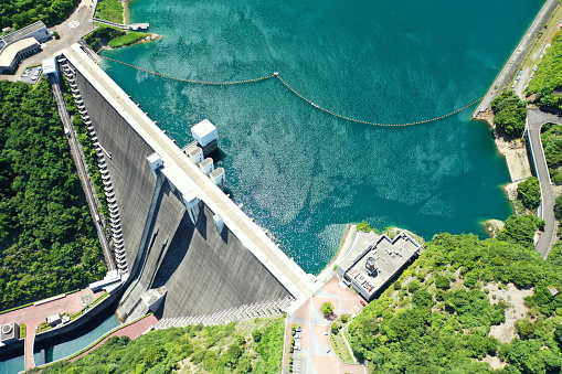 Draining water from the Kowloon Reservoir at Kam Shan Country Park