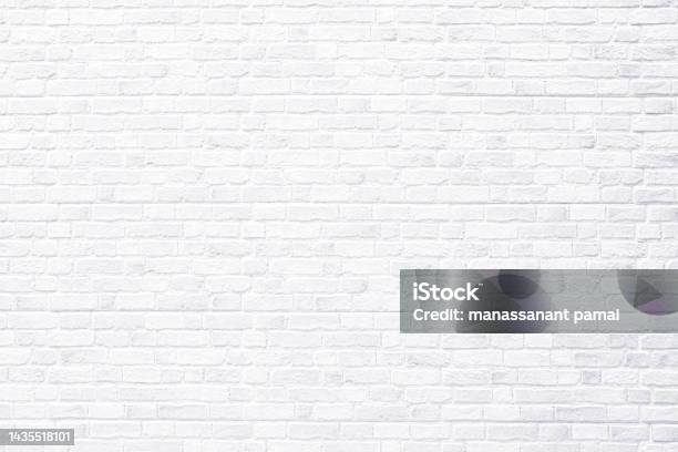 Brick Wall Antique Old Grunge White Texture Background Stock Photo - Download Image Now