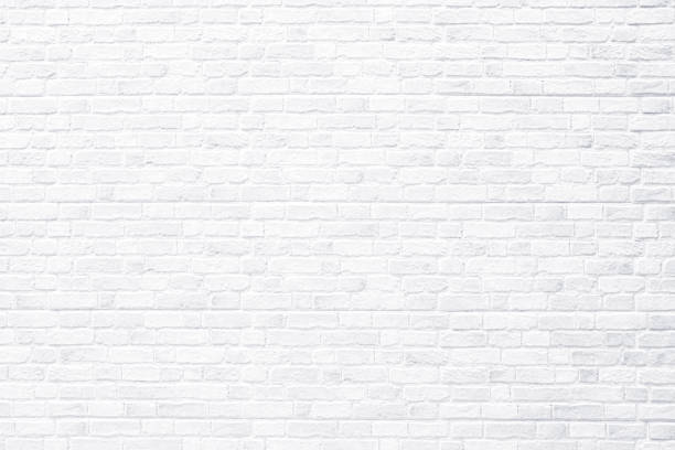 brick wall, antique old grunge white texture background. - revivals imagens e fotografias de stock