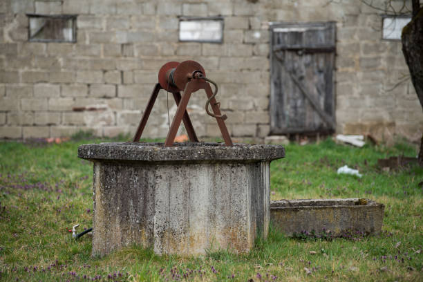 Croatia, May 01,2022: Well for drawing water located in the countryside.