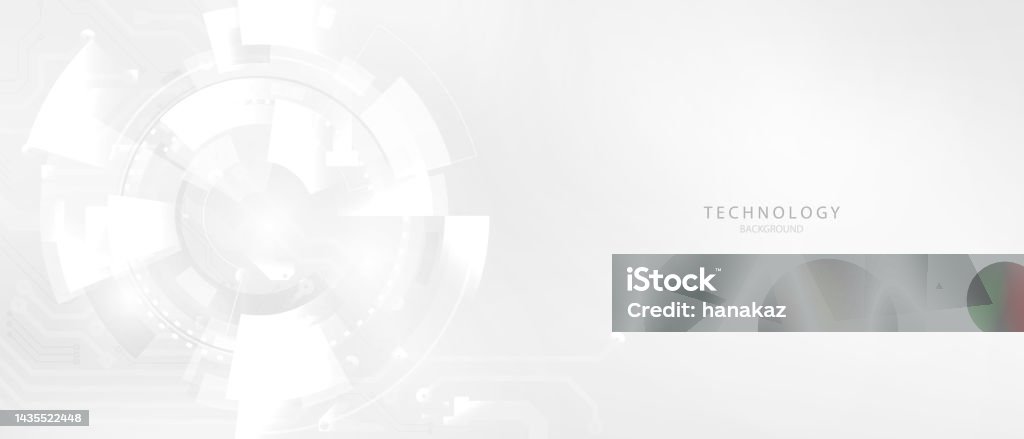 Abstract Technology White White Abstract Technology Background Vector Illustration Stock ...