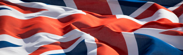 British flag banner stock photo