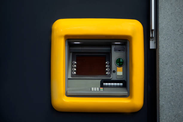 istock Yellow Still life of a cash machine 1435522739
