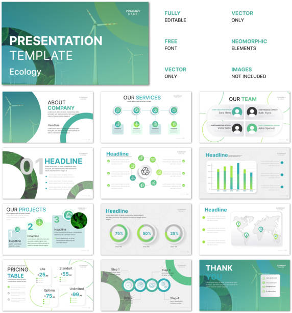 infographic template with bright design on white background, with neomorphic elements - infografik şablonlar stock illustrations