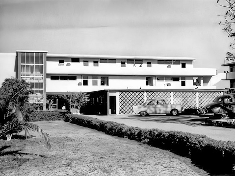 Steam, Ghana - 1959: A school building in Steam, Ghana c.1959