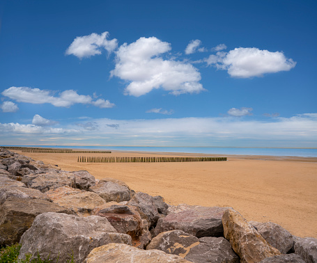 Druridge Bay is a seven mile long beach in Northumberland between Amble to the north and Cresswell to the south