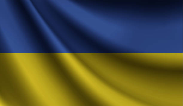 istock Ukraine flag waving Background for patriotic and national design. Vector illustration 1435532662