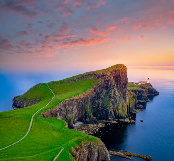 istock Skye island Nest Point lighthouse in Highlands Scotland UK 1435533416