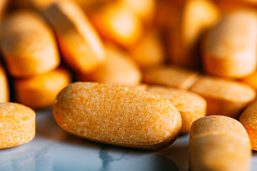 Close-Up Vitamin C Pills