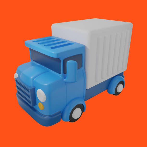 istock 3d Rendering delivery truck, vehicle Illustration 1435539593