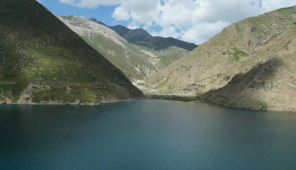 istock View over the mountain lake and peaceful blue skies. 1435542380