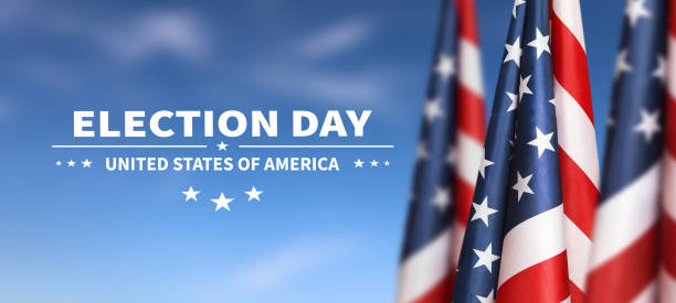 istock I voted. Election day. USA flag. 1435543047