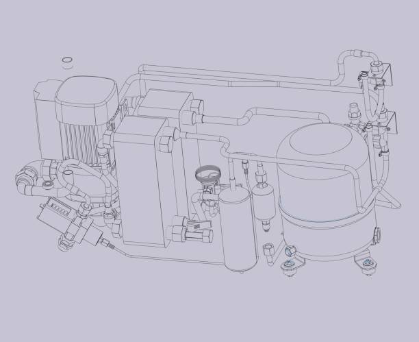 sistema de refrigeración - valve pipe refrigeration order fotografías e imágenes de stock