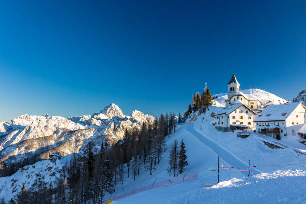 istock Lussari mountain in the Julian Alps 1435553250