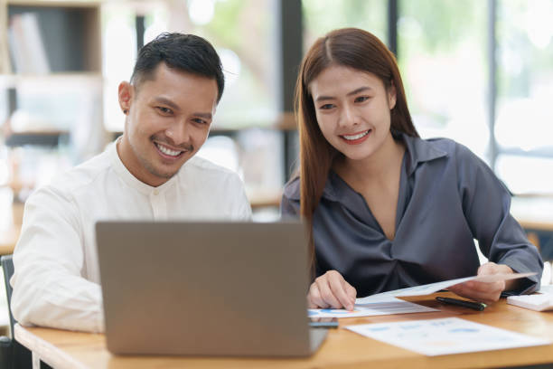 istock Business team hands at working with financial plan, meeting, discussion, brainstorm with tablet on office desk, Meeting concept 1435558488