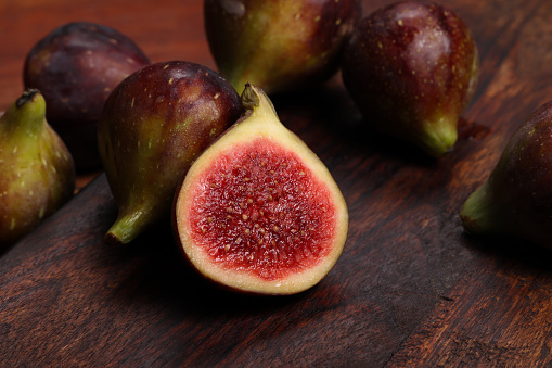 Healthy and fresh fig harvested directly from the tree