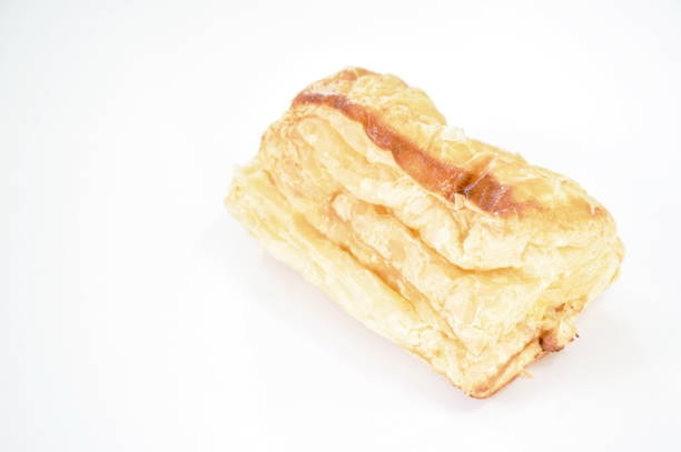 crispy chicken pie stuffed mayonnaise isolated on white background