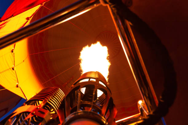 Flame in a hot air balloon