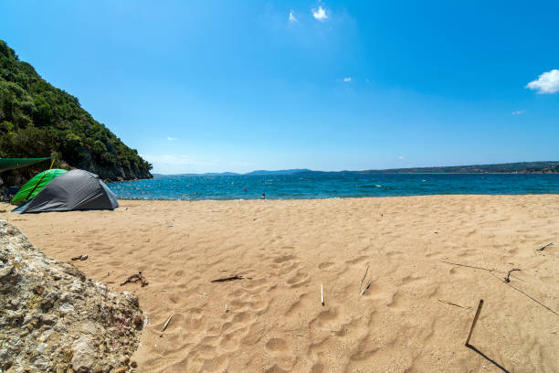 istock Lonely sand beach in Messinia 1435578338