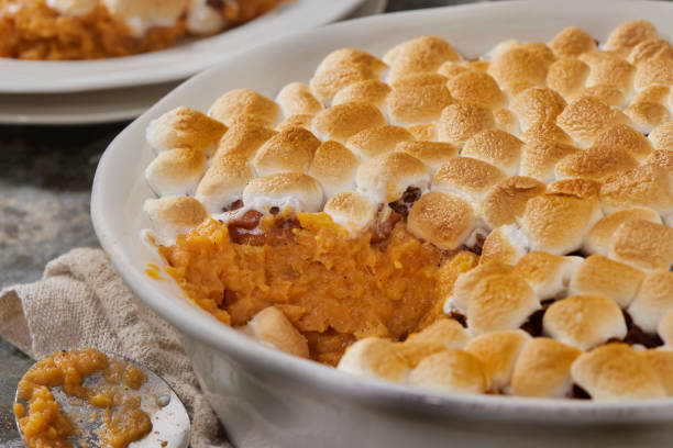 istock Sweet Potato Casserole with Marshmallows 1435585827