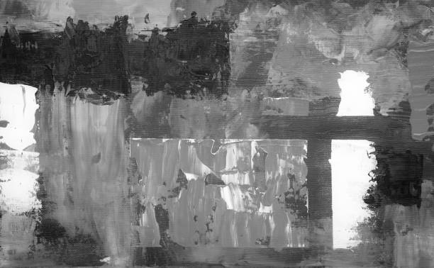 istock Black and white background wallpaper abstract, cover, art, texture 1435589110