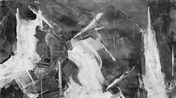 istock Black and white background wallpaper abstract, cover, art, texture 1435589172