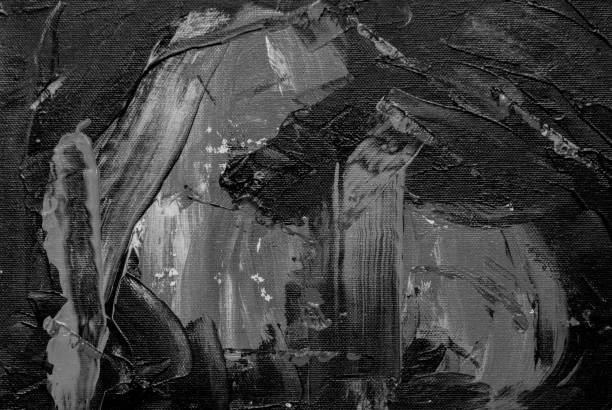 istock Black and white background wallpaper abstract, cover, art, texture 1435589500