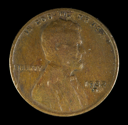 1932 D US Lincoln cent minted in Denver